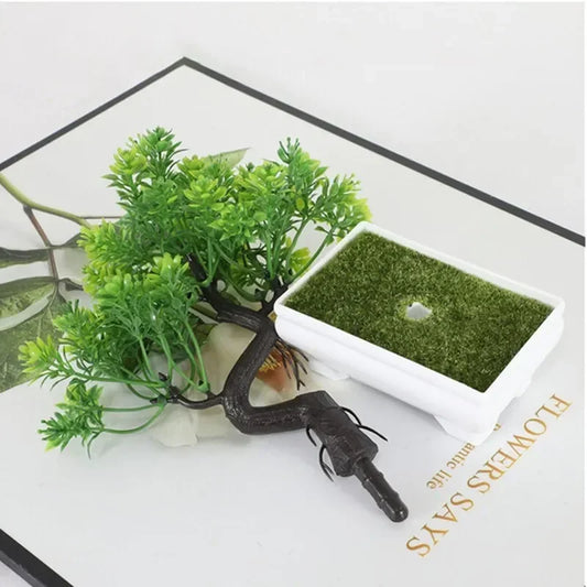 Artificial Potted Bonsai Plant for Home Table Decor