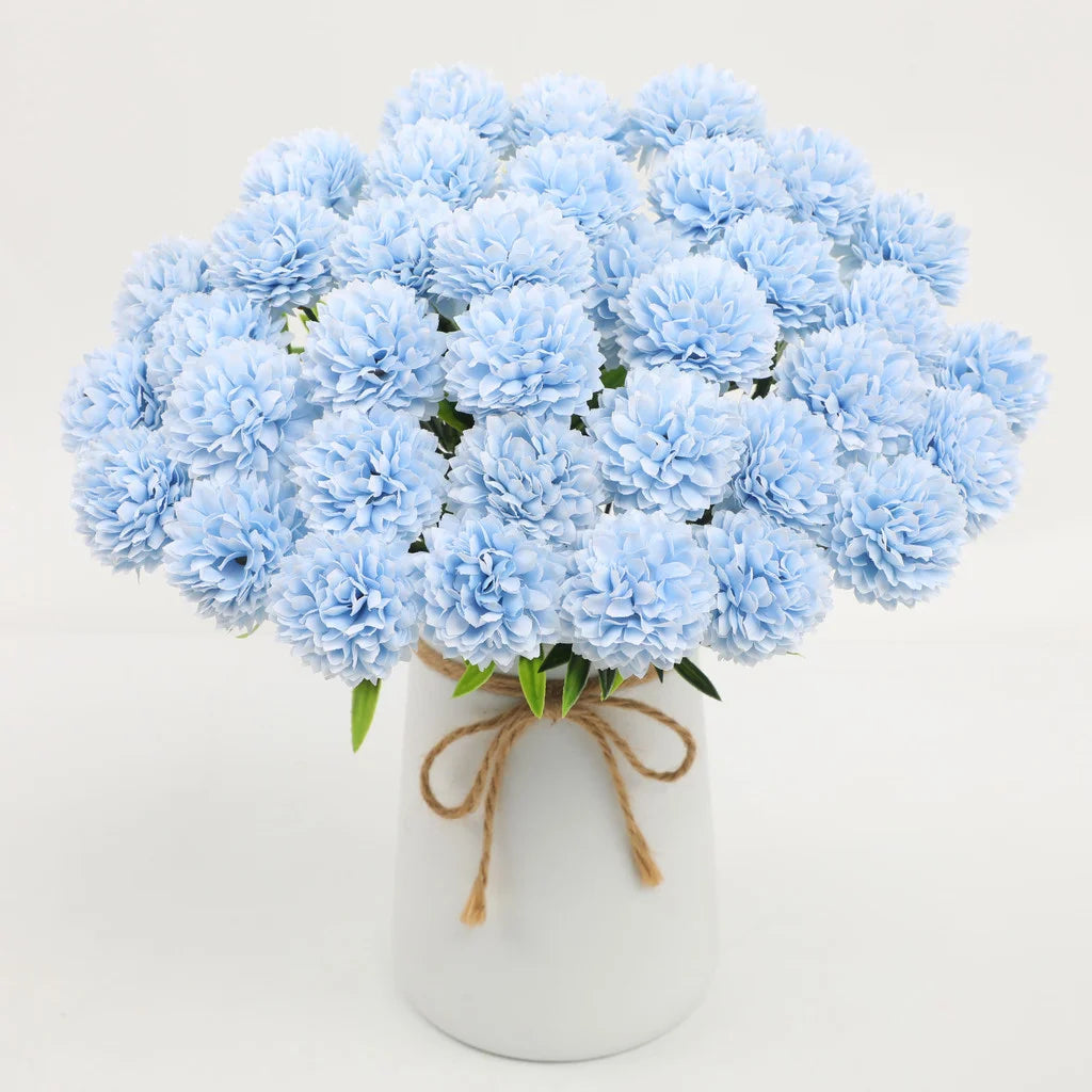Artificial Chrysanthemum Bouquet Set – 12-Piece Faux Flowers