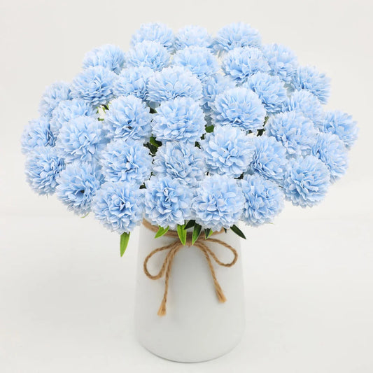 Artificial Chrysanthemum Bouquet Set – 12-Piece Faux Flowers
