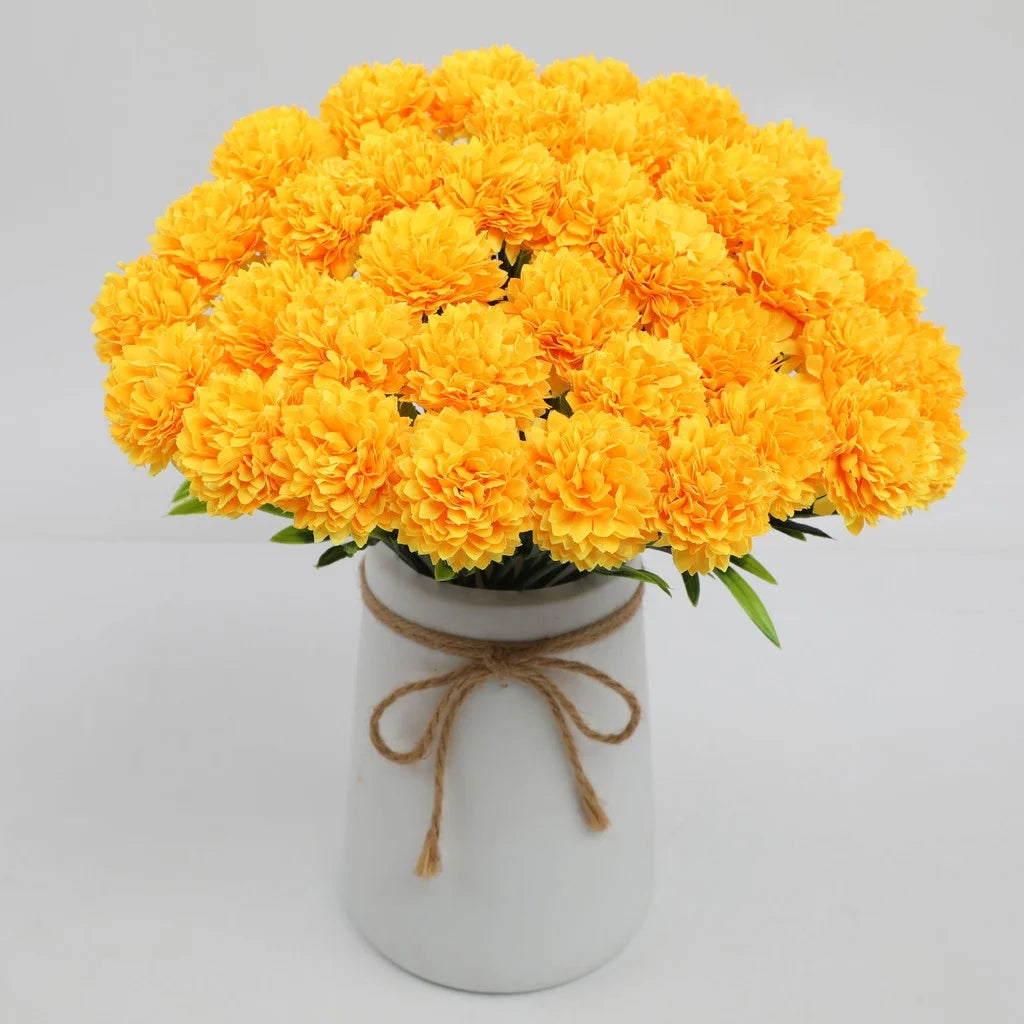 Artificial Chrysanthemum Bouquet Set – 12-Piece Faux Flowers
