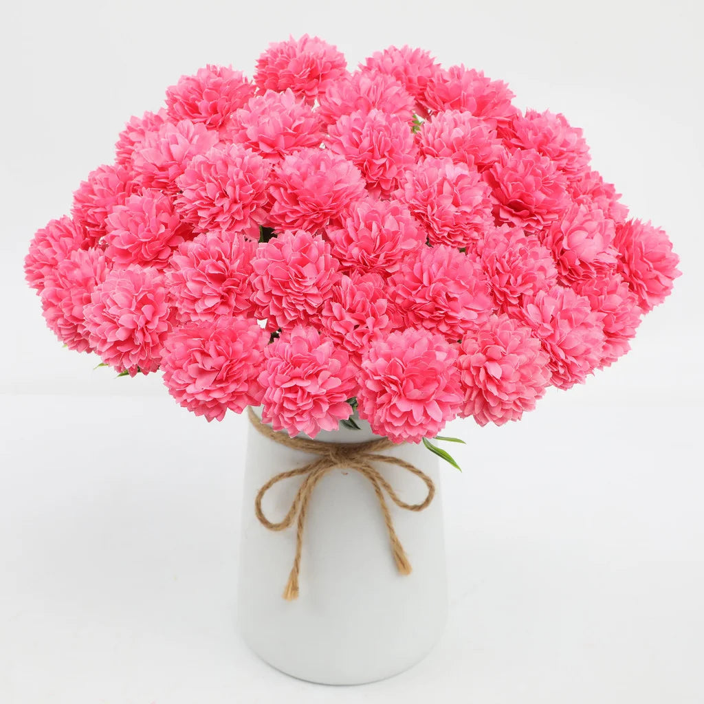 Artificial Chrysanthemum Bouquet Set – 12-Piece Faux Flowers