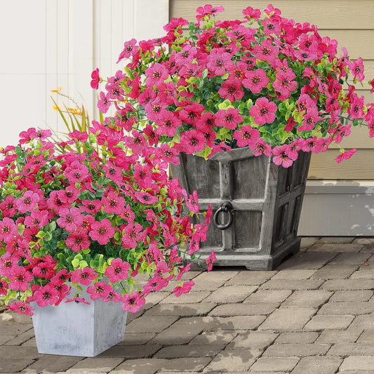 Artificial Eucalyptus Violet Bouquet For Home Decor
