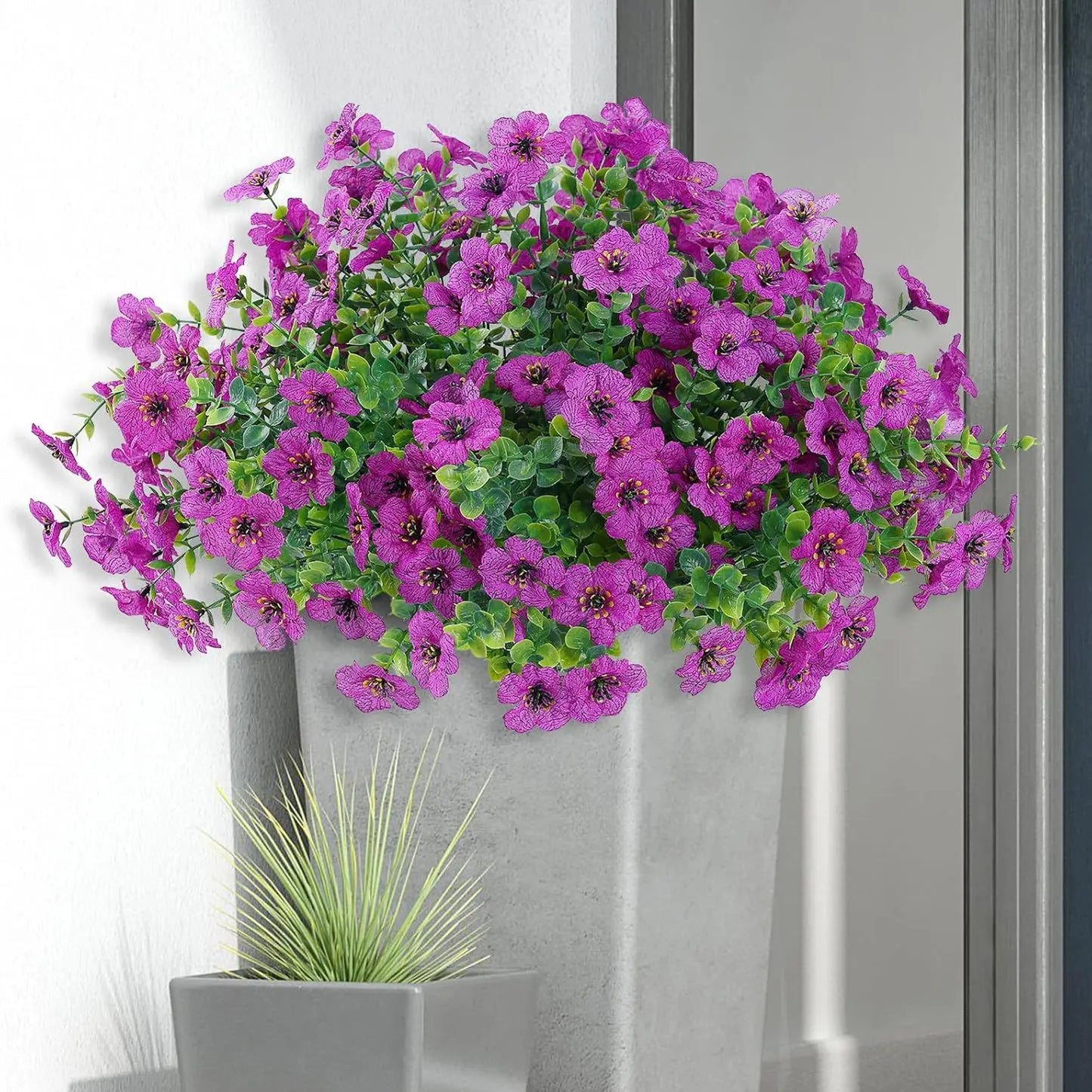 Artificial Eucalyptus Violet Bouquet For Home Decor